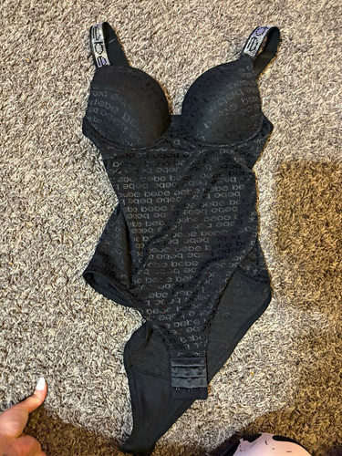 Bebe black logo print - bebe,